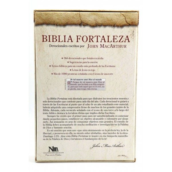 BIBLIA FORTALEZA RVR60 NEGRO