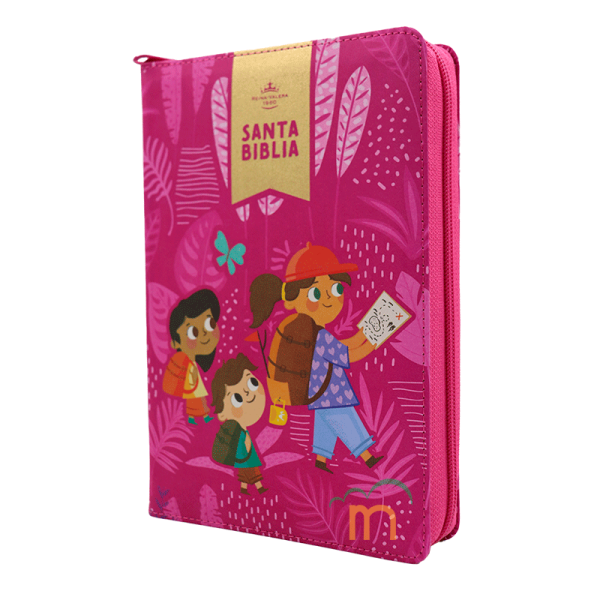 Biblia interactiva para niñas RVR60 - Rosa - Cierre - Image 2