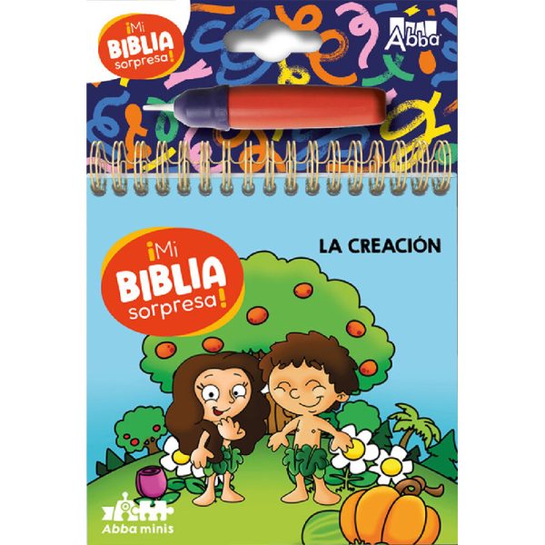 Mi biblia sorpresa pinta con agua - La creación