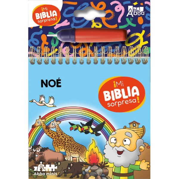 Mi biblia sorpresa pinta con agua - Noé