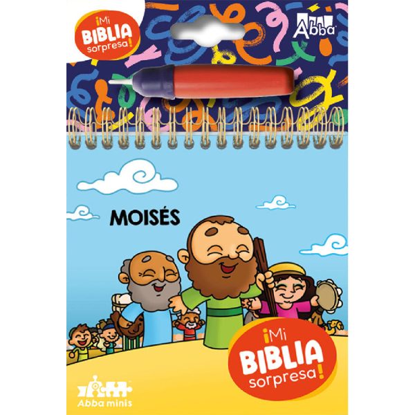 Mi biblia sorpresa pinta con agua - Moisés