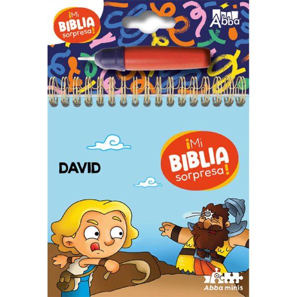 Mi biblia sorpresa pinta con agua - David