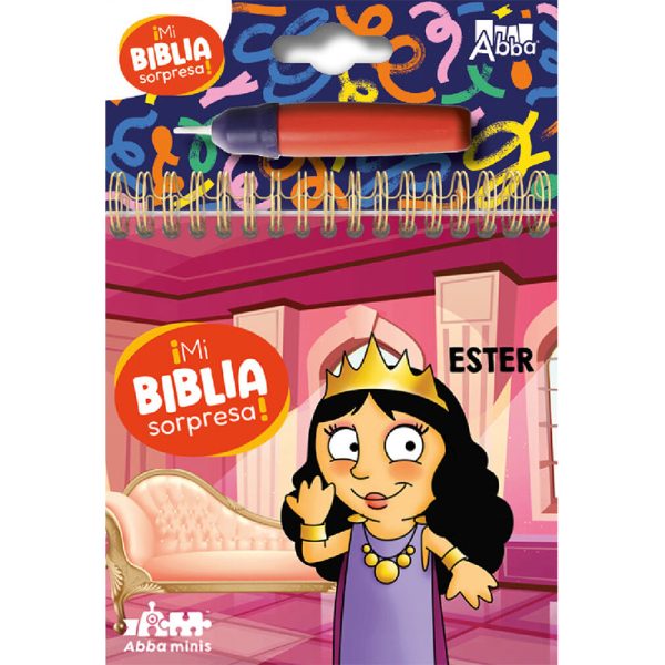 Mi biblia sorpresa pinta con agua - Ester