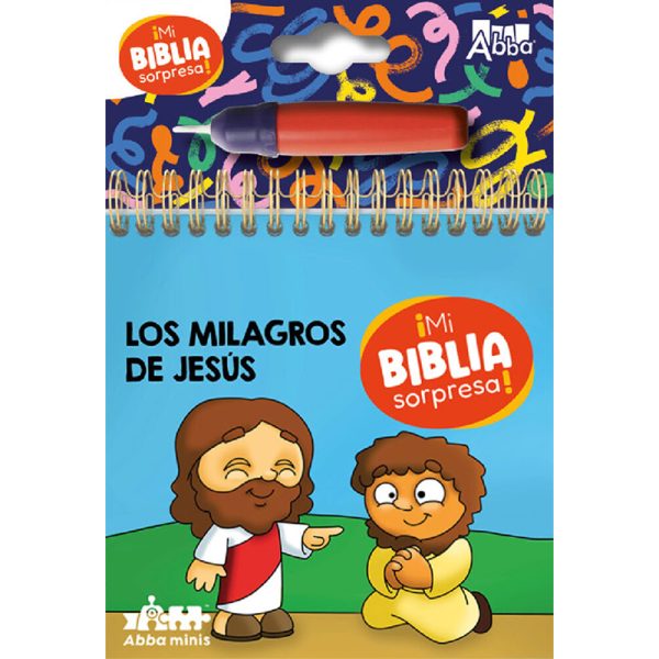 Mi biblia sorpresa pinta con agua - Los milagros de Jesús